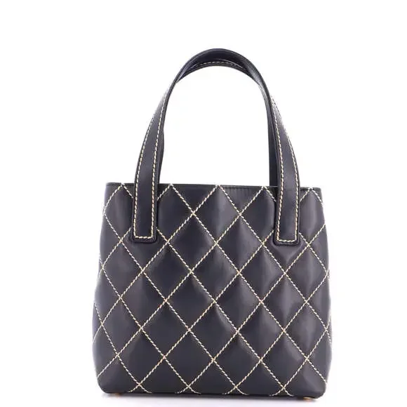 Chanel Surpique Tote Quilted Leather #248475C16B - Picture 3 of 7